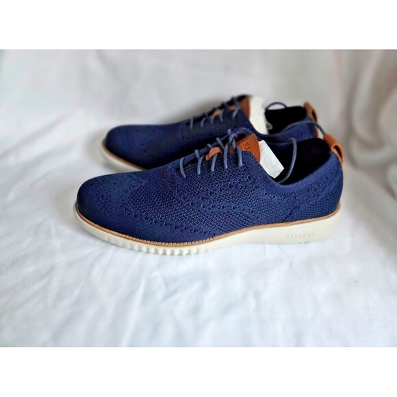 Cole Haan ZEROGRAND StitchLite Wingtip Oxford Marine Blue Mens 10.5 NEW main image 7